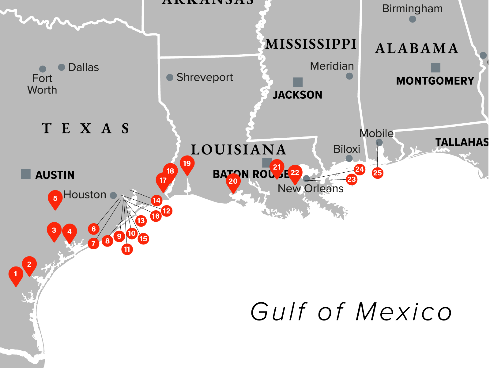 Gulf Coast - Map