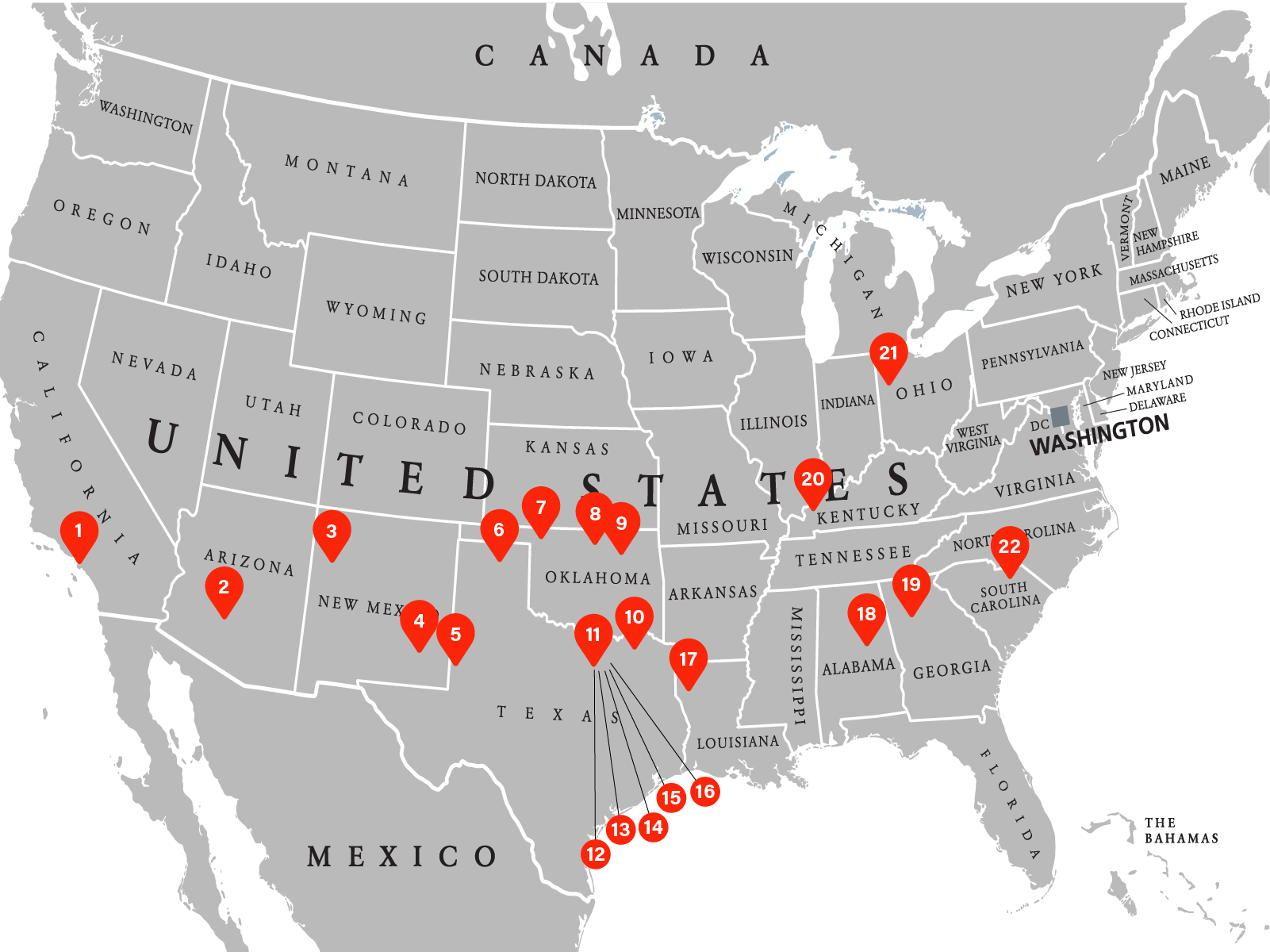 USA - Map